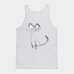 Judgemental cat T-Shirt Tank Top